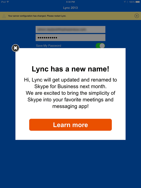 upgrade lync to skype for business