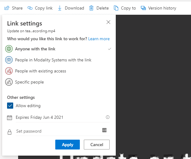 how to download microsoft teams recording from onedrive