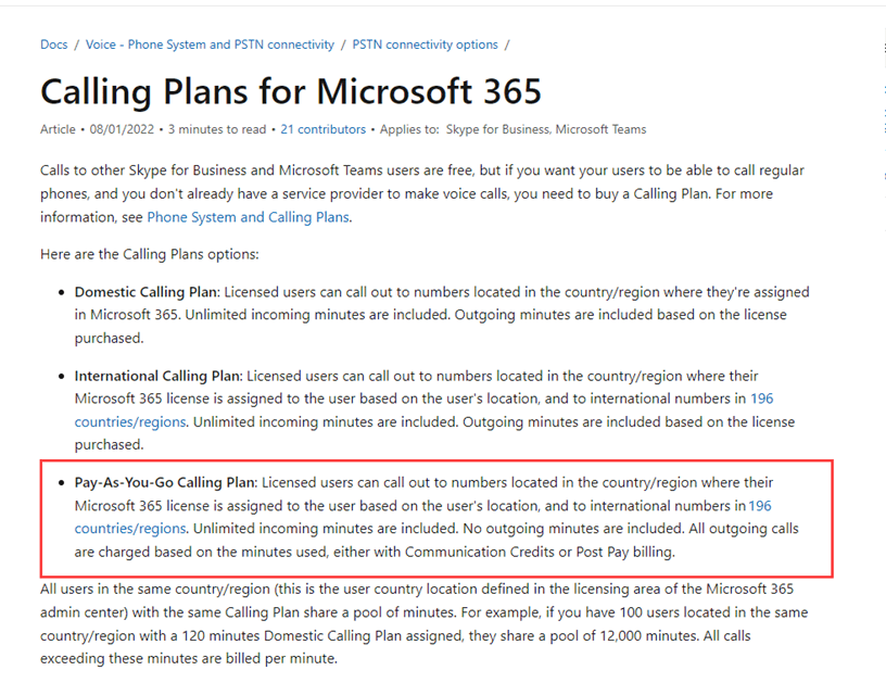 Microsoft Teams lisää maksullisen PSTN-puhelusuunnitelman